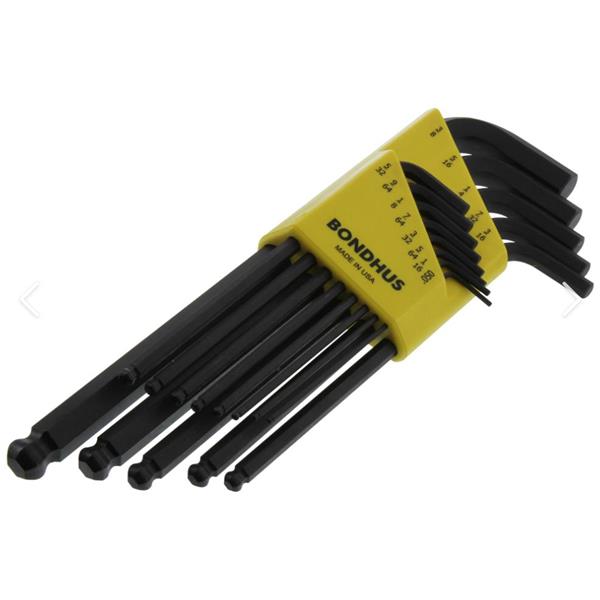 美國Bondhus波頭粗短雙球端L型扳手SDBLX13BXL