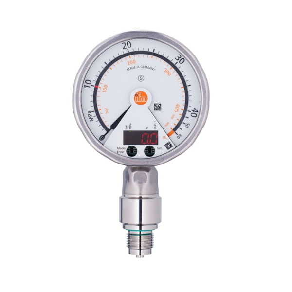 德國IFM易福門帶模擬顯示屏的齊平式壓力傳感器PG2437 PG-001-REB12-MFRKG/US/ /P