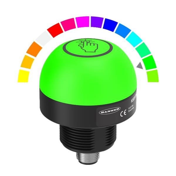 BANNER邦納美國(guó) K50 Pro 觸摸按鈕系列拾取指示燈K50PTSQ2PS