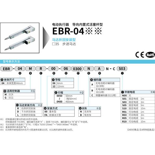 CKD喜開理電動執(zhí)行器導(dǎo)向內(nèi)置式活塞桿型EBR-04GL-FA-120400BCB