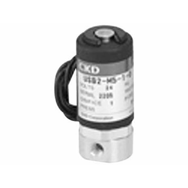 CKD喜開理多種流體小型直動(dòng)式2通電磁閥USB2-M5-2-L-AC200V