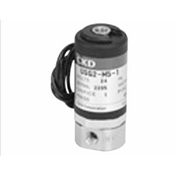 CKD喜開理多種流體小型直動式2通電磁閥USG2-M5-2-0-DC12V