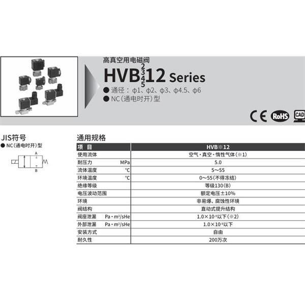 CKD喜開理先導(dǎo)式2通電磁閥HVB212-4RM-Z-2CB-DC24V